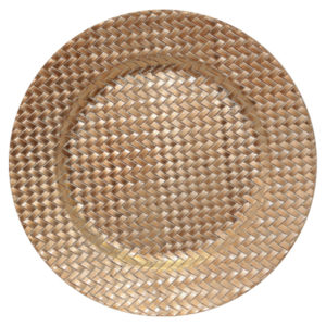 GOLD WEAVE UNDERPLATE 33CM