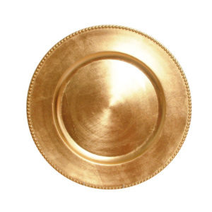 Gold Melamine Underplate 33cm