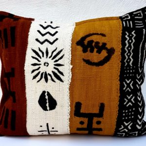 These authentic mud cloths are handwoven in Mali. Truly unique throw pillow that will transform your living space.