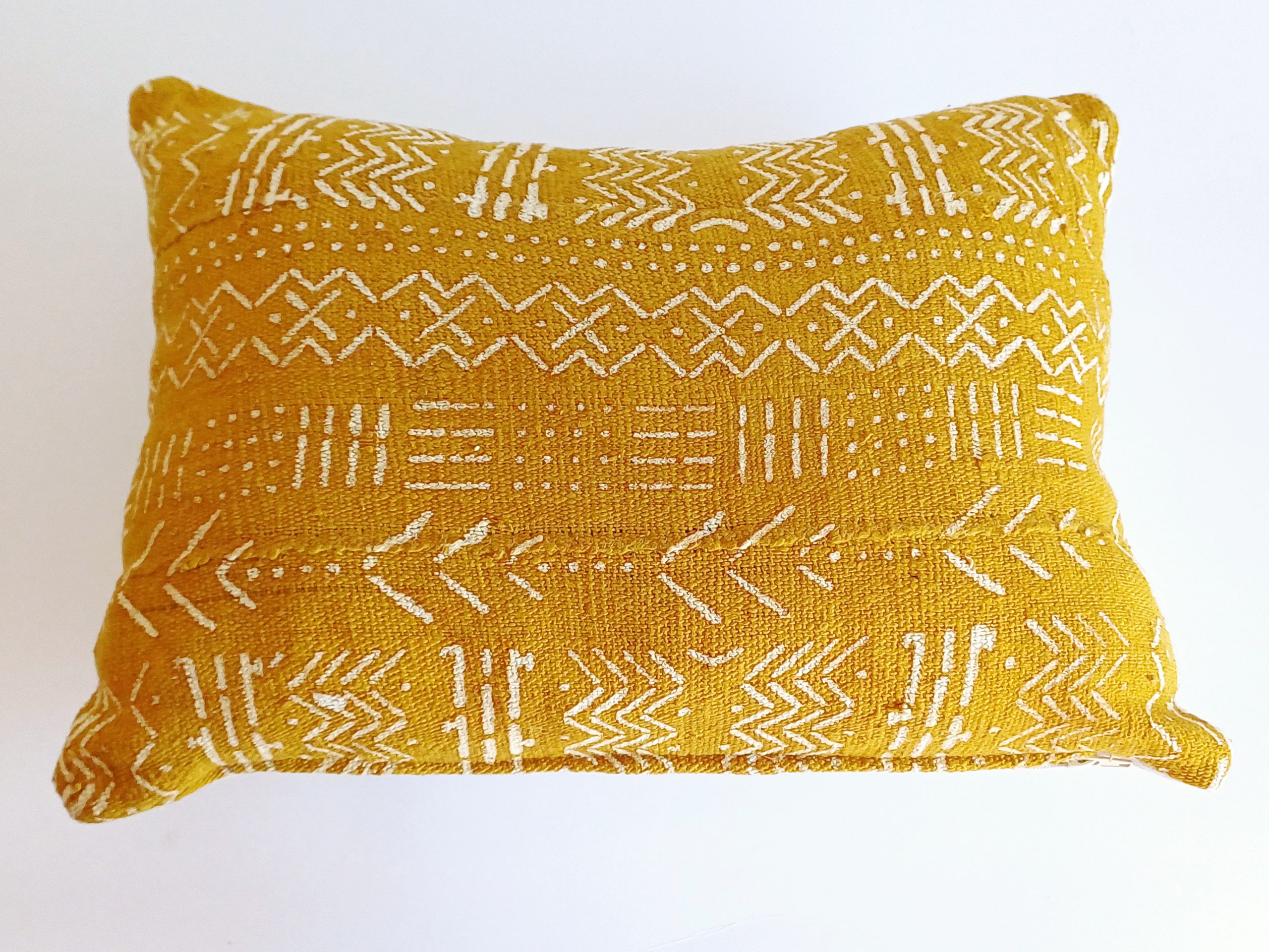 Fadziso - Mustard Mudcloth Cushion Cover 50cmx35cm